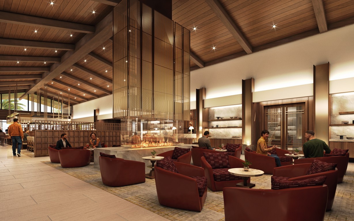 Arizona Country Club interior lounge rendering
