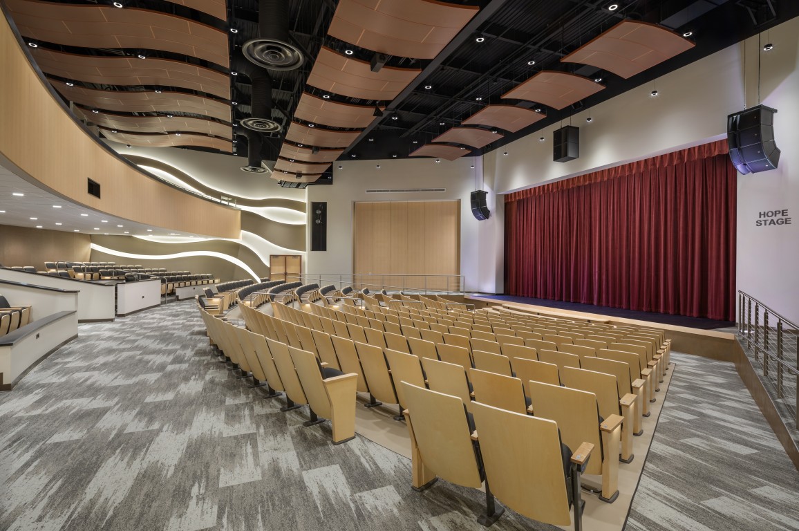 Phoenix Country Day School Performing Arts Center auditorium and stage